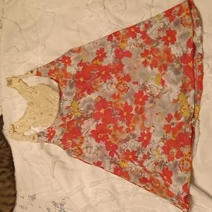 Arizona floral macrame tank top